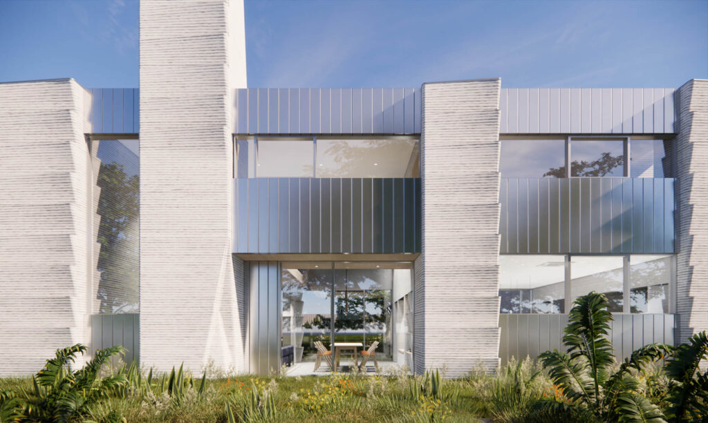 휴스턴 3D프린터 2층 주택 목업 이미지